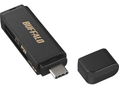 BSCR120U3CBKUSB3.0 Type-C接続 カードリーダー SD用直挿し ブラック㈱バッファロー（サプライ）
