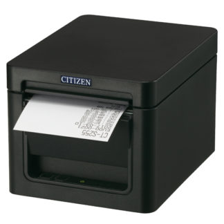CT-S255WHETJ-BK<BR>コンパクトラインサーマルプリンター（印刷速度300mm/秒、用紙幅58/80mm、カッター付、有線LAN＋USBホスト（2ポート）I/F、XML対応 ブラック)<BR>シチズン・システムズ㈱