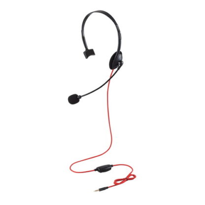 HS-GM01MTBKゲーム向けヘッドセット/4極/片耳/1.0m/1.5m延長ケーブル付/PS4/Switch対応/ブラックエレコム㈱