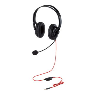 HS-GM02STBK<BR>ゲーム向けヘッドセット/4極/両耳/1.0m/1.5m延長ケーブル付/PS4/Switch対応/ブラック<BR>エレコム㈱