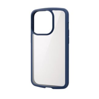 PM-A22CTSLFCNV<BR>iPhone 14 Pro用ハイブリッドケース/TOUGH SLIM LITE/フレームカラー/背面クリア/ネイビー<BR>エレコム㈱