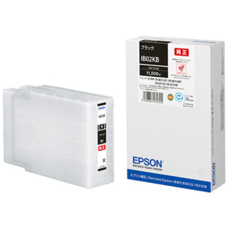 IB02KB<BR>ビジネスインクジェット用 インクカートリッジ（ブラック）/約11500ページ対応<BR>セイコーエプソン㈱