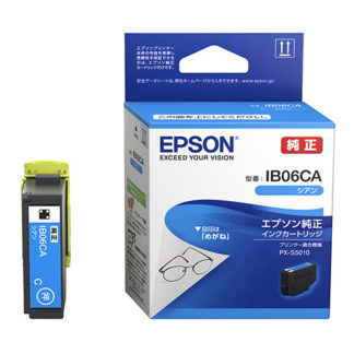 IB06CA<BR>インクジェットプリンター用 インクカートリッジ/メガネ（シアン）<BR>セイコーエプソン㈱