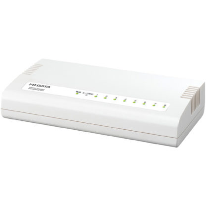 ETG-ESH08WCM1000BASE-T（Gigabit Ethernet）対応 省電力機能付 8ポートスイッチングハブ マグネット付 ホワイト㈱アイ・オー・データ機器