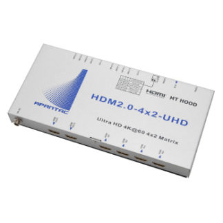 SWHDM20-4x2-UHD<BR>HDMI 4入力/2出力マトリクススイッチャー<BR>ジャパンマテリアル㈱