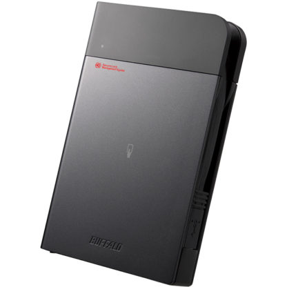 HDS-PZN1.0U3TV3ICカードセキュリティー/管理ソフトウェア対応/強制暗号化/ウイルスチェック/耐衝撃ポータブルHDD 1TB㈱バッファロー