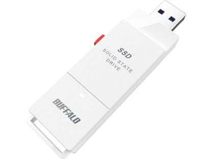 SSD-SCT1.0U3-WAPC対応 USB3.2(Gen2) TV録画 スティック型SSD 1TB ホワイト Type-C付属㈱バッファロー