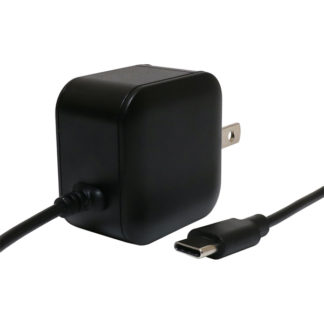 IAC-20S1/BK<BR>薄型USB Type-C充電用ACアダプタ ケーブル一体型 2.4A出力対応 2m ブラック<BR>㈱ミヨシ