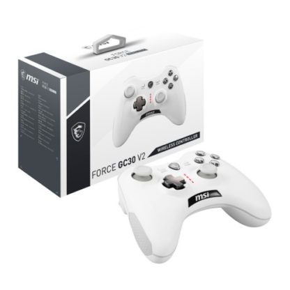 FORCE GC30 V2 WHITEワイヤレス ゲーミングパッドコントローラー / 無線接続・有線接続対応エムエスアイコンピュータージャパン