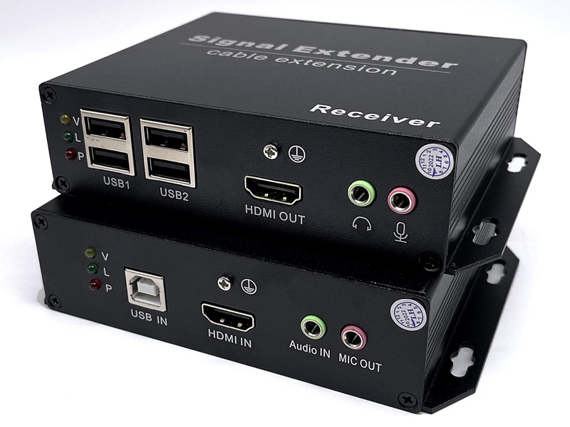 SK-981HU光ケーブル、LANケーブル両用KVMエクステンダー(HDMIモニタ)/USBデバイス対応(送受信器セット)㈱スペクトル