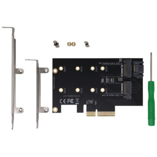 AIF-09<BR>M.2 NVMe SSD変換PCIeカード SATAコンボ<BR>㈱アイネックス