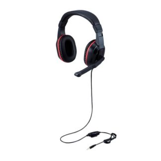 HS-GM04MSTBK<BR>ゲーム向けヘッドセット/4極/両耳オーバーヘッド/アナログミキサー付/PS4/PS5/Switch対応/ブラック<BR>エレコム㈱